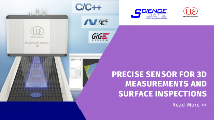 Precise sensor for 3D measurements and surface inspections 1
