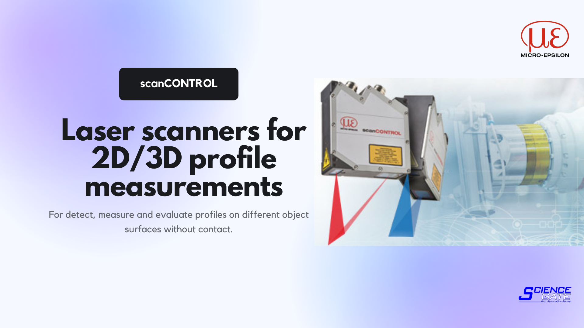 Laser scanners for 2D3D profile measurements