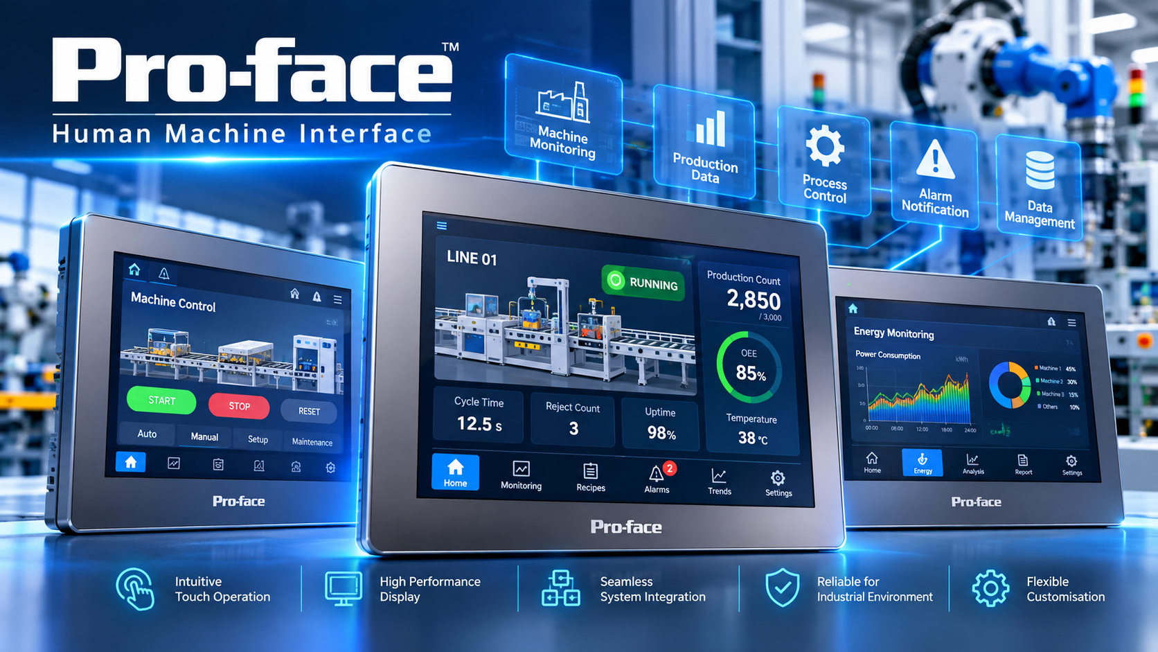 HMI Malaysia industrial Human Machine Interface for machine control and production monitoring