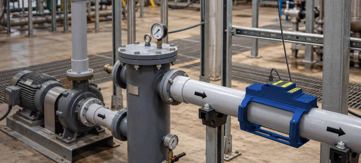 Industrial process equipment and flow measurement application